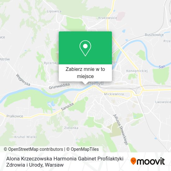 Mapa Alona Krzeczowska Harmonia Gabinet Profilaktyki Zdrowia i Urody