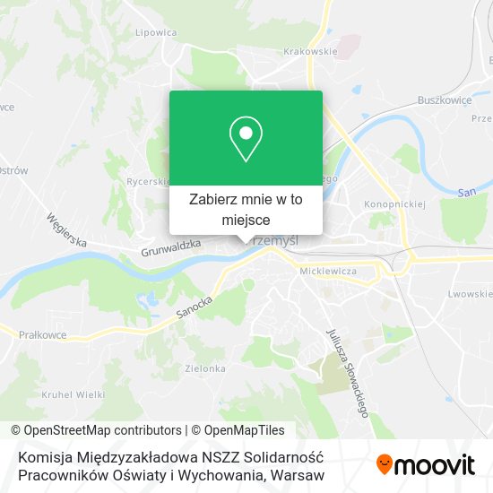 Mapa Komisja Międzyzakładowa NSZZ Solidarność Pracowników Oświaty i Wychowania