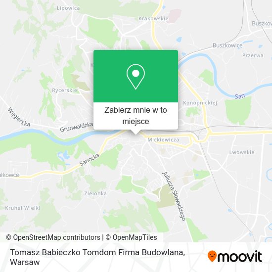 Mapa Tomasz Babieczko Tomdom Firma Budowlana