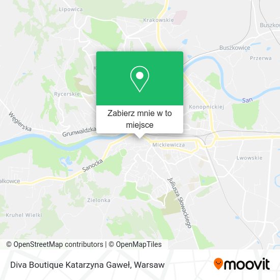 Mapa Diva Boutique Katarzyna Gaweł