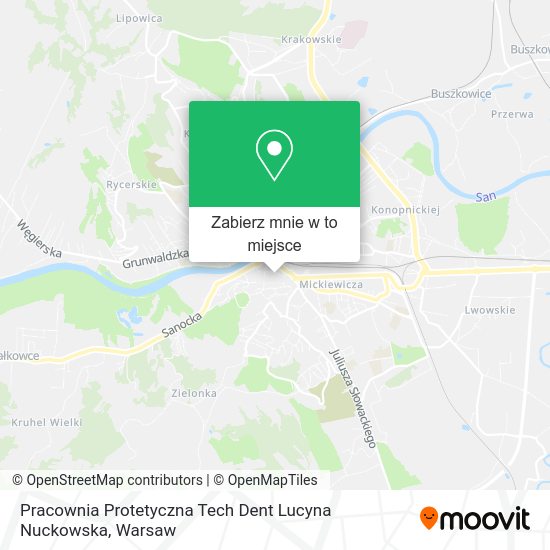 Mapa Pracownia Protetyczna Tech Dent Lucyna Nuckowska