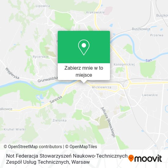 Mapa Not Federacja Stowarzyszeń Naukowo-Technicznych Zespół Usług Technicznych