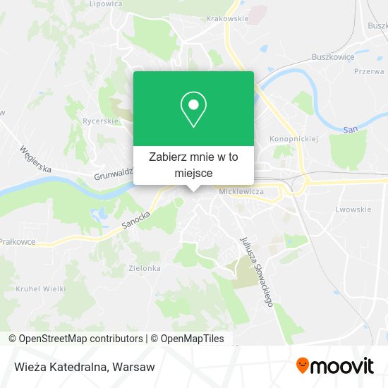 Mapa Wieża Katedralna