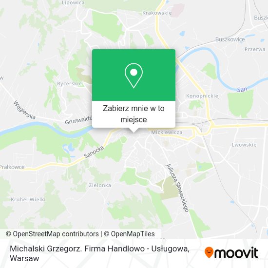 Mapa Michalski Grzegorz. Firma Handlowo - Usługowa