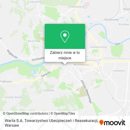 Mapa Warta S.A. Towarzystwo Ubezpieczeń i Reasekuracji