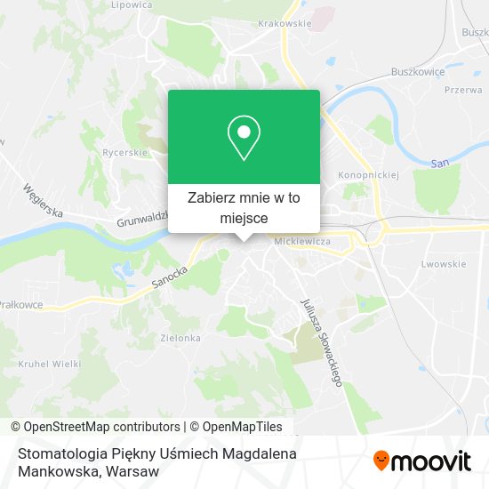 Mapa Stomatologia Piękny Uśmiech Magdalena Mankowska