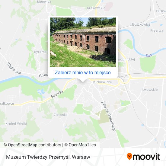 Mapa Muzeum Twierdzy Przemyśl