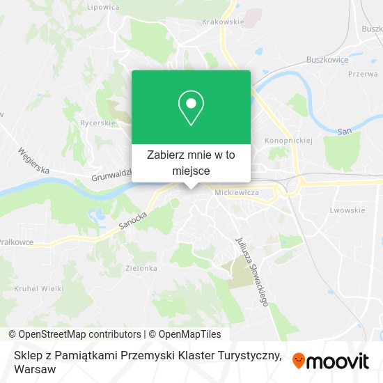 Mapa Sklep z Pamiątkami Przemyski Klaster Turystyczny