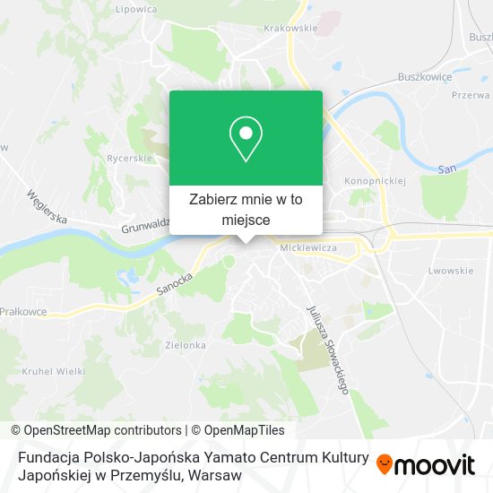 Mapa Fundacja Polsko-Japońska Yamato Centrum Kultury Japońskiej w Przemyślu