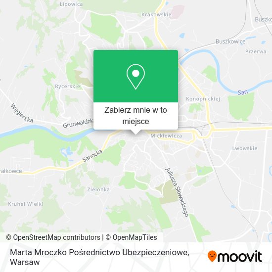 Mapa Marta Mroczko Pośrednictwo Ubezpieczeniowe