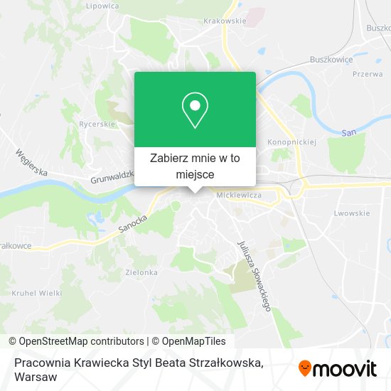 Mapa Pracownia Krawiecka Styl Beata Strzałkowska