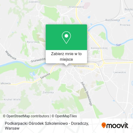 Mapa Podkarpacki Ośrodek Szkoleniowo - Doradczy