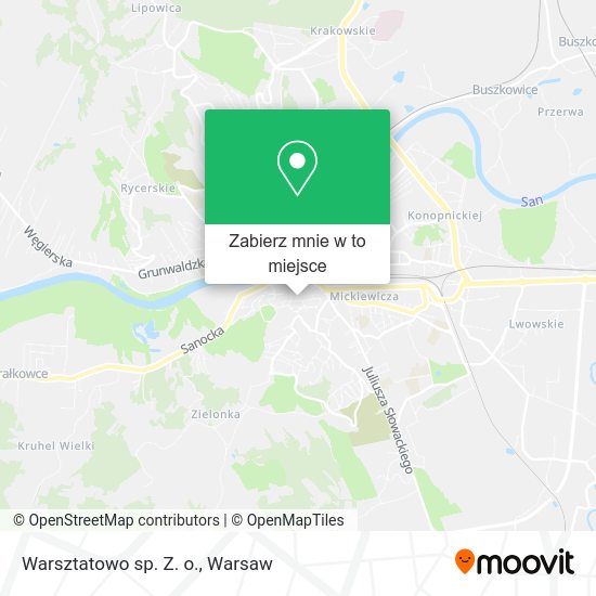 Mapa Warsztatowo sp. Z. o.