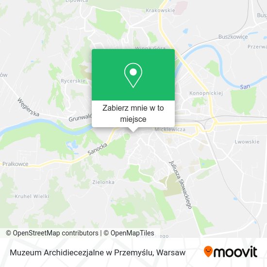 Mapa Muzeum Archidiecezjalne w Przemyślu