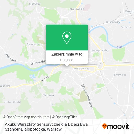 Mapa Akuku Warsztaty Sensoryczne dla Dzieci Ewa Szancer-Białopotocka