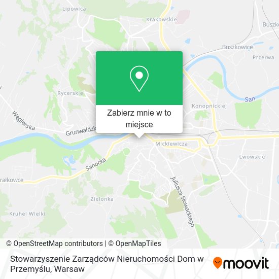 Mapa Stowarzyszenie Zarządców Nieruchomości Dom w Przemyślu