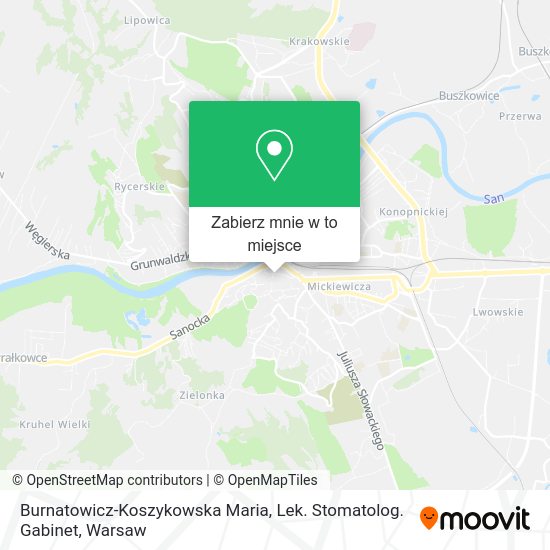 Mapa Burnatowicz-Koszykowska Maria, Lek. Stomatolog. Gabinet