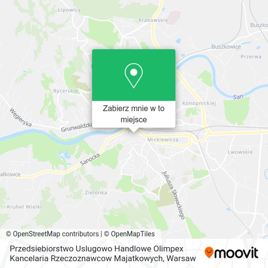 Mapa Przedsiebiorstwo Uslugowo Handlowe Olimpex Kancelaria Rzeczoznawcow Majatkowych