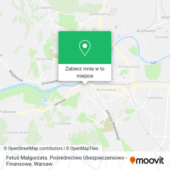 Mapa Fetuś Małgorzata. Pośrednictwo Ubezpieczeniowo - Finansowe