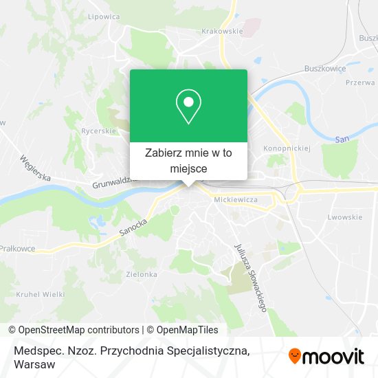 Mapa Medspec. Nzoz. Przychodnia Specjalistyczna