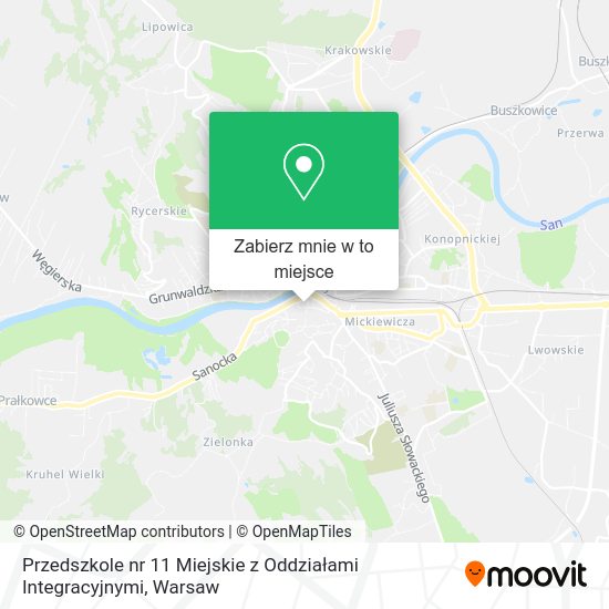 Mapa Przedszkole nr 11 Miejskie z Oddziałami Integracyjnymi