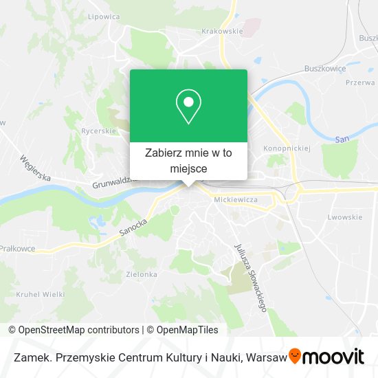 Mapa Zamek. Przemyskie Centrum Kultury i Nauki