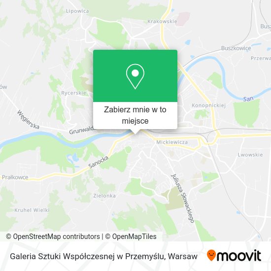 Mapa Galeria Sztuki Współczesnej w Przemyślu