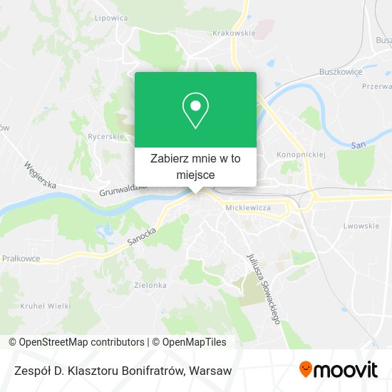 Mapa Zespół D. Klasztoru Bonifratrów