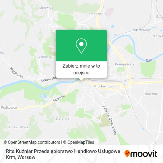 Mapa Rita Kuźniar Przedsiębiorstwo Handlowo Usługowe Krm