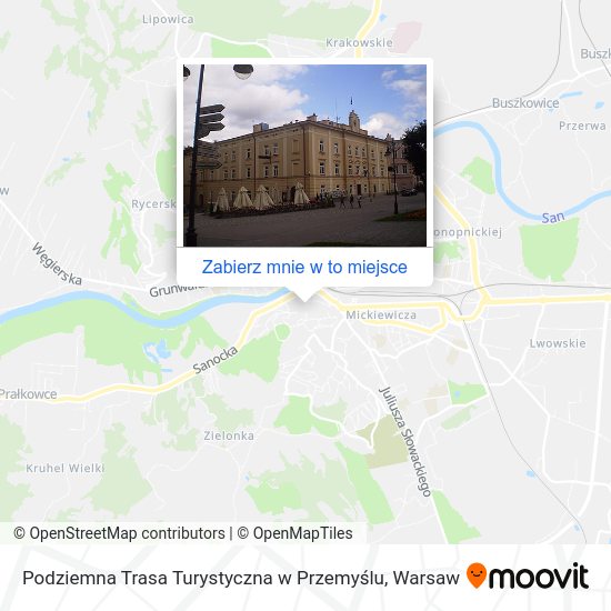 Mapa Podziemna Trasa Turystyczna w Przemyślu