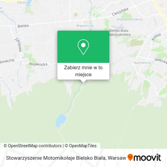 Mapa Stowarzyszenie Motomikołaje Bielsko Biała