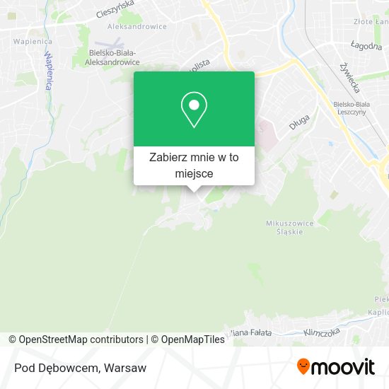 Mapa Pod Dębowcem