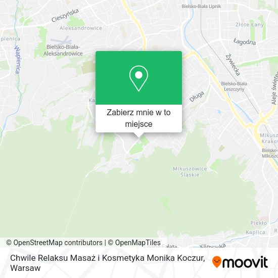 Mapa Chwile Relaksu Masaż i Kosmetyka Monika Koczur