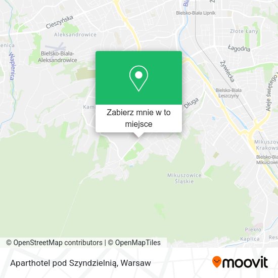 Mapa Aparthotel pod Szyndzielnią