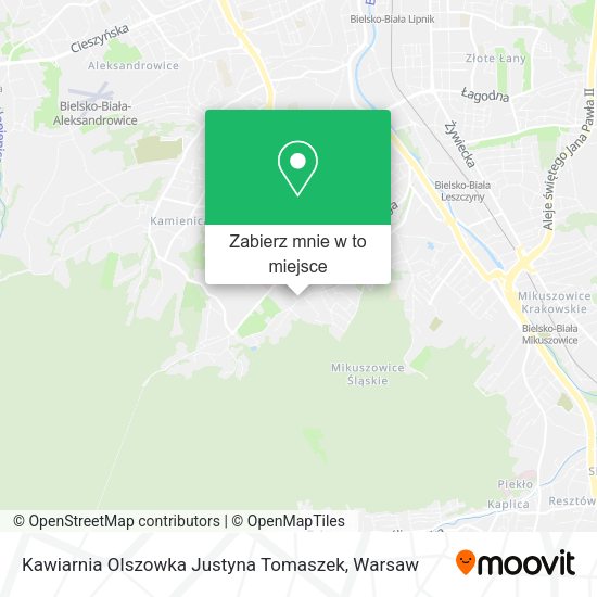 Mapa Kawiarnia Olszowka Justyna Tomaszek