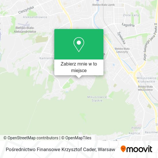 Mapa Pośrednictwo Finansowe Krzysztof Cader