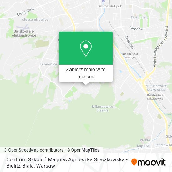 Mapa Centrum Szkoleń Magnes Agnieszka Sieczkowska - Bielitz-Biala