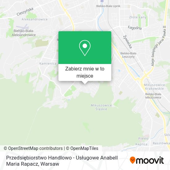 Mapa Przedsiębiorstwo Handlowo - Usługowe Anabell Maria Rapacz