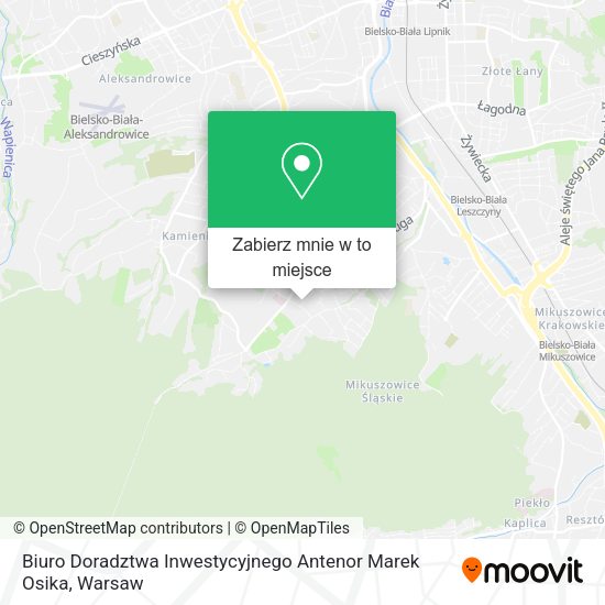 Mapa Biuro Doradztwa Inwestycyjnego Antenor Marek Osika