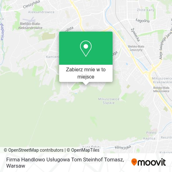 Mapa Firma Handlowo Usługowa Tom Steinhof Tomasz