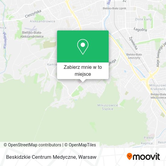 Mapa Beskidzkie Centrum Medyczne