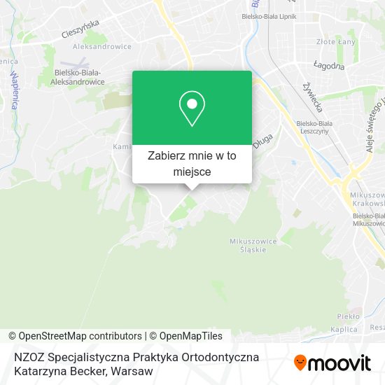 Mapa NZOZ Specjalistyczna Praktyka Ortodontyczna Katarzyna Becker