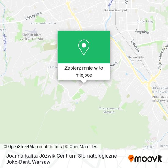 Mapa Joanna Kalita-Jóźwik Centrum Stomatologiczne Joko-Dent