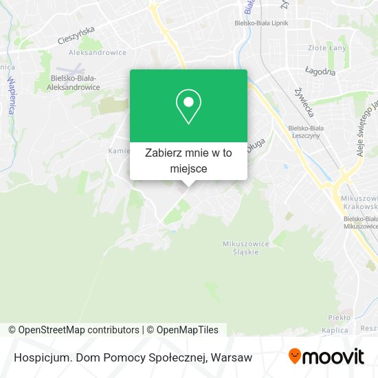 Mapa Hospicjum. Dom Pomocy Społecznej