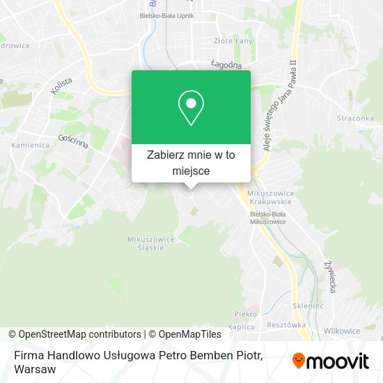 Mapa Firma Handlowo Usługowa Petro Bemben Piotr