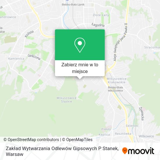 Mapa Zakład Wytwarzania Odlewów Gipsowych P Stanek