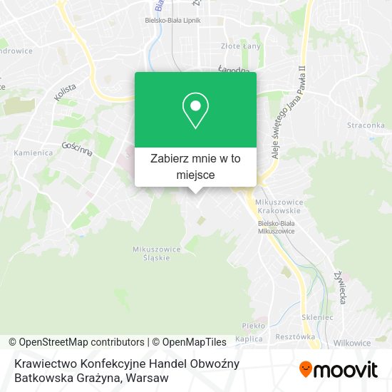 Mapa Krawiectwo Konfekcyjne Handel Obwoźny Batkowska Grażyna