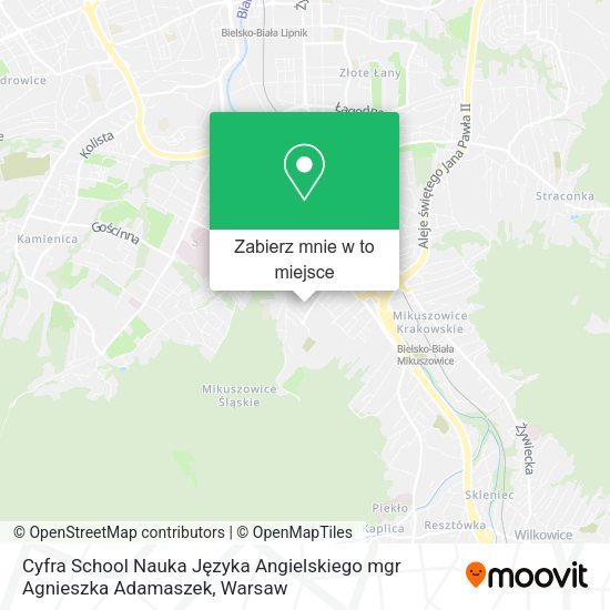 Mapa Cyfra School Nauka Języka Angielskiego mgr Agnieszka Adamaszek