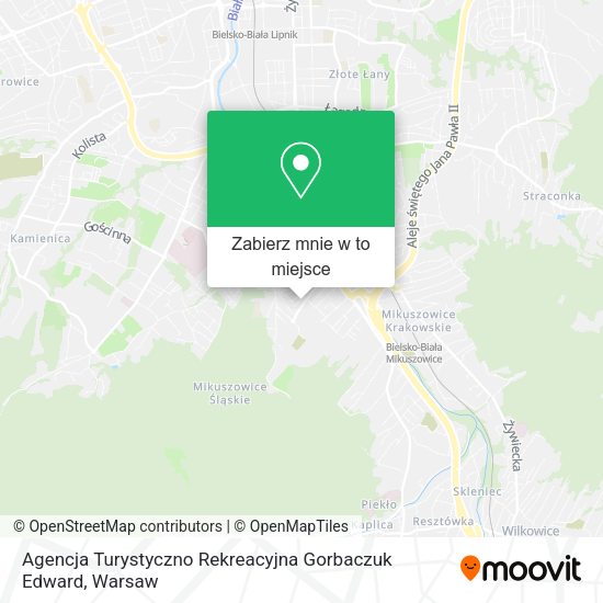 Mapa Agencja Turystyczno Rekreacyjna Gorbaczuk Edward