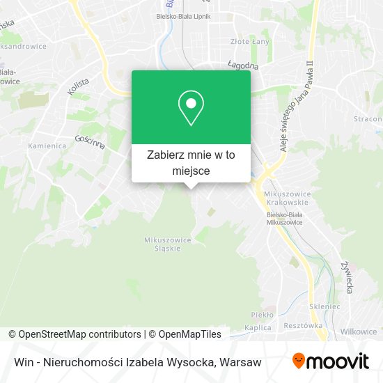 Mapa Win - Nieruchomości Izabela Wysocka